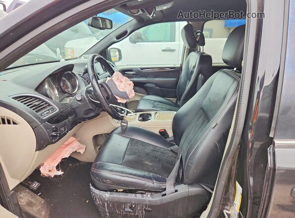 2C4RDGCG2HR678196 2017 DODGE GRAND Black Front interior view