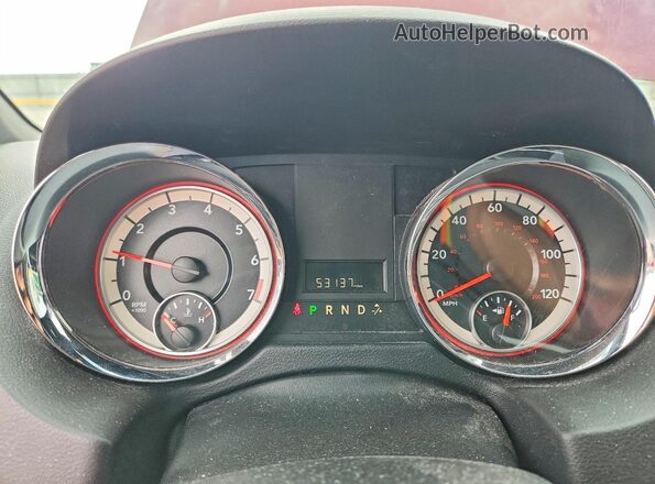 2C4RDGCG2HR724531 2017 DODGE GRAND Red Вид щитка приладів