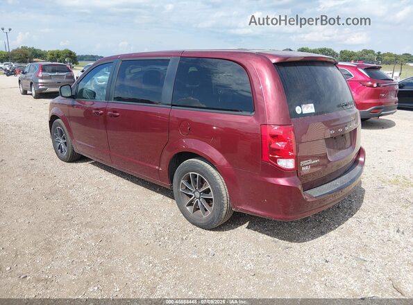 2C4RDGCG2JR140135 2018 DODGE GRAND CARAVAN Maroon Задня ліва чверть
