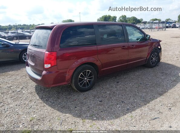 2C4RDGCG2JR140135 2018 DODGE GRAND CARAVAN Maroon Задня права чверть