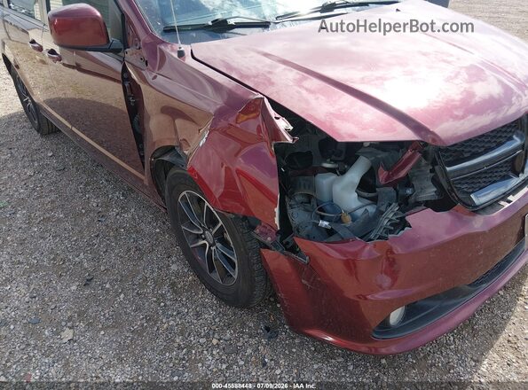 2C4RDGCG2JR140135 2018 DODGE GRAND CARAVAN Maroon Вид спереду