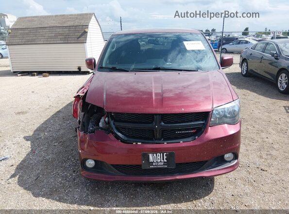 2C4RDGCG2JR140135 2018 DODGE GRAND CARAVAN Maroon Вид задньої частини салону