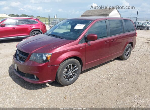 2C4RDGCG2JR140135 2018 DODGE GRAND CARAVAN Maroon Передня ліва чверть