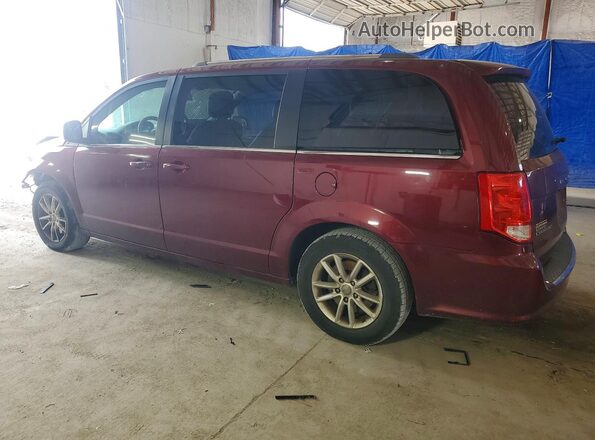 2C4RDGCG2JR328511 2018 DODGE GRAND Burgundy Trasero izquierdo