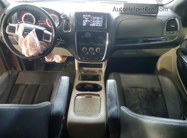 2C4RDGCG2JR328511 2018 DODGE GRAND Burgundy Vista del salpicadero