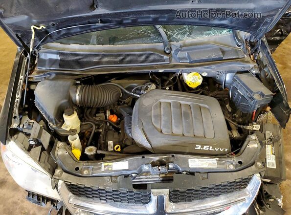 2C4RDGCG2JR342604 2018 DODGE GRAND Черный Вид подкапотного пространства