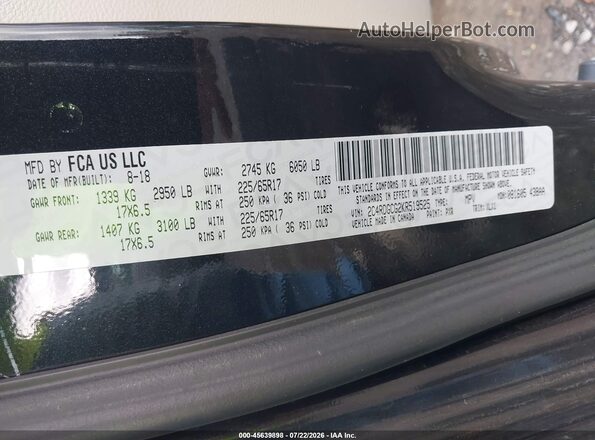 2C4RDGCG2KR519525 2019 DODGE GRAND CARAVAN Черный Вид подкапотного пространства