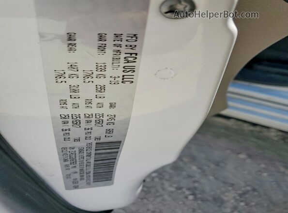 2C4RDGCG2KR679629 2019 DODGE GRAND CARAVAN Белый Вид наклейки с VIN-кодом