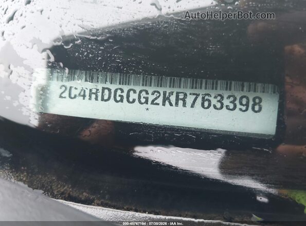 2C4RDGCG2KR763398 2019 DODGE GRAND CARAVAN Gray 