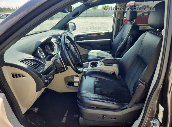 2C4RDGCG3GR107315 2016 DODGE GRAND Gray წინა სალონის ხედი