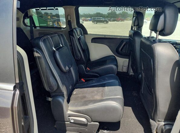2C4RDGCG3GR107315 2016 DODGE GRAND Gray უკანა სალონის ხედი