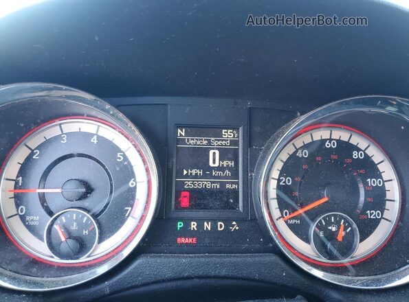 2C4RDGCG3GR172486 2016 DODGE GRAND Black Սարքավորումների վահանակի տեսք