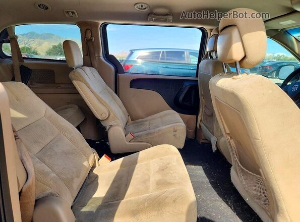 2C4RDGCG3GR312939 2016 DODGE GRAND Black Вид задньої частини салону