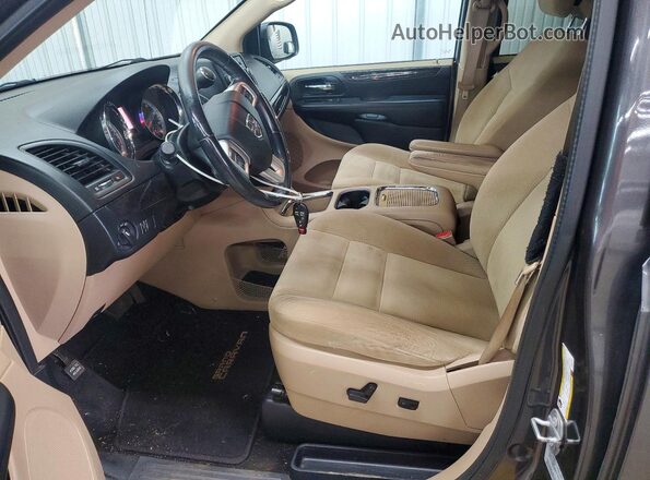 2C4RDGCG3GR322063 2016 DODGE GRAND Charcoal Front interior view