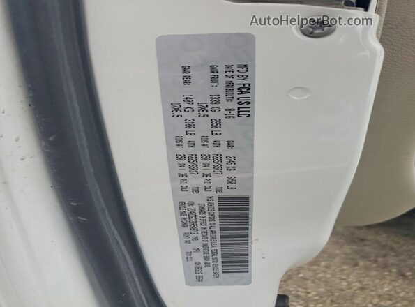 2C4RDGCG3HR546712 2017 DODGE GRAND White Widok naklejki z numerem VIN