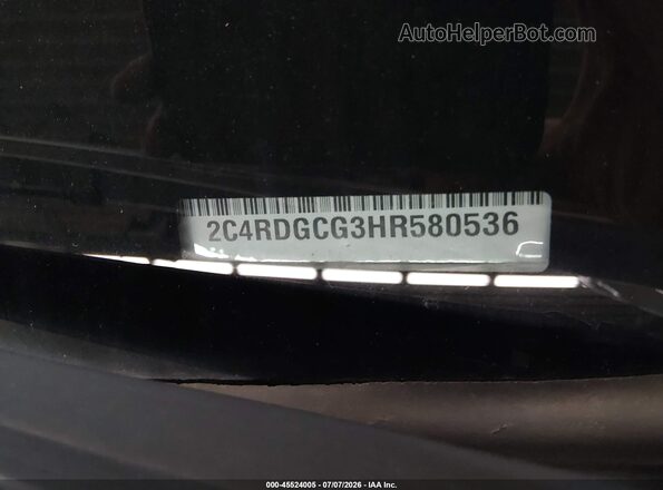 2C4RDGCG3HR580536 2017 DODGE GRAND CARAVAN White Շարժիչի բաժամունքի տեսք