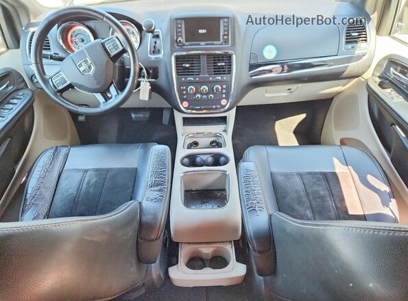 2C4RDGCG3JR209561 2018 DODGE GRAND Gray Առջևի վահանակի տեսք