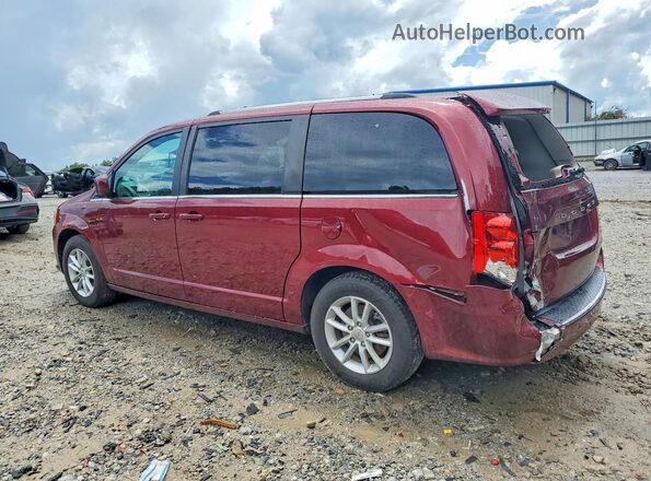 2C4RDGCG3KR660734 2019 DODGE GRAND Burgundy Trasero izquierdo