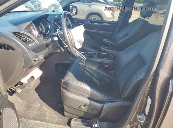 2C4RDGCG4GR108568 2016 DODGE GRAND Gray წინა სალონის ხედი