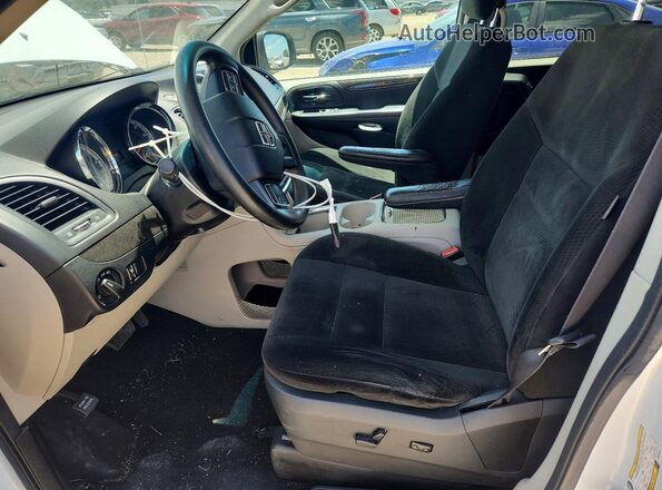 2C4RDGCG4GR274413 2016 DODGE GRAND White წინა სალონის ხედი