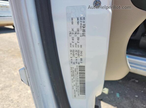 2C4RDGCG4GR274413 2016 DODGE GRAND White ძრავის განყოფილების ხედი