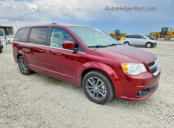 2C4RDGCG4HR580156 2017 DODGE GRAND Maroon Przód prawy