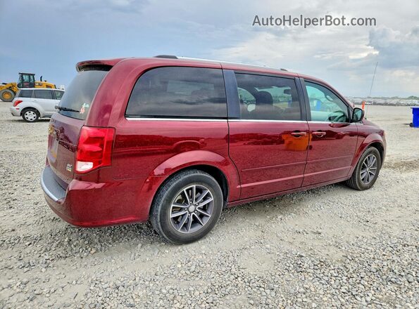 2C4RDGCG4HR580156 2017 DODGE GRAND Maroon Tył prawy