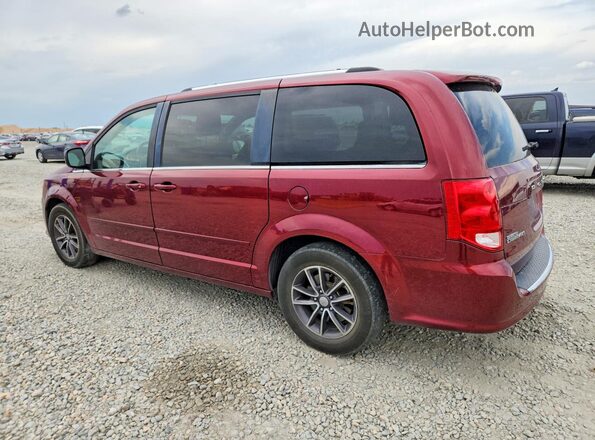 2C4RDGCG4HR580156 2017 DODGE GRAND Maroon Tył lewy