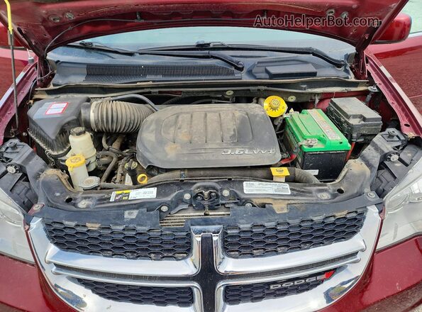 2C4RDGCG4HR580156 2017 DODGE GRAND Maroon Widok komory silnika