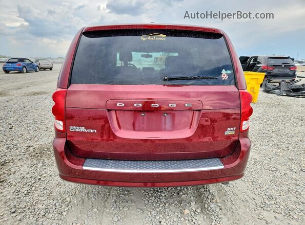 2C4RDGCG4HR580156 2017 DODGE GRAND Maroon Widok z tyłu