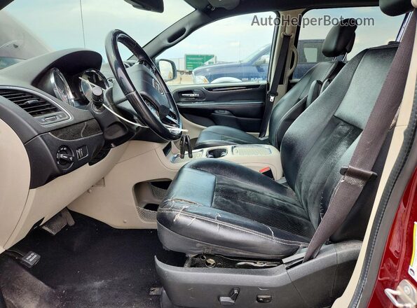2C4RDGCG4HR580156 2017 DODGE GRAND Maroon Widok wnętrza z przodu