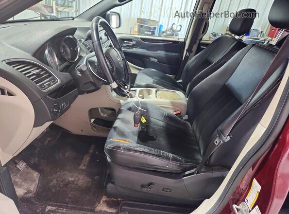 2C4RDGCG4HR600423 2017 DODGE GRAND Бордовый Вид салона спереди
