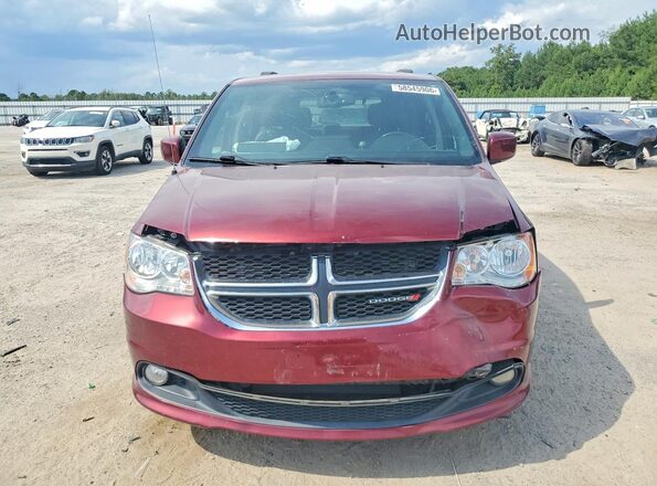 2C4RDGCG4JR179244 2018 DODGE GRAND Maroon Вид спереду