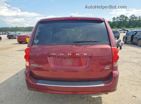2C4RDGCG4JR179244 2018 DODGE GRAND Maroon Вид ззаду