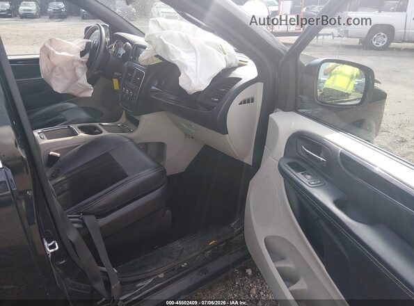 2C4RDGCG4JR239877 2018 DODGE GRAND CARAVAN Black Вид салону спереду