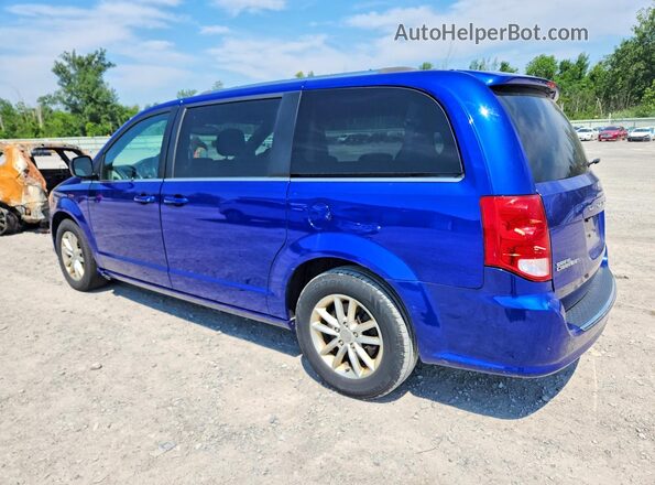2C4RDGCG4JR245615 2018 DODGE GRAND Blue Задня ліва чверть