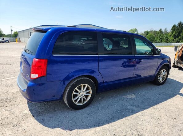 2C4RDGCG4JR245615 2018 DODGE GRAND Blue Задня права чверть
