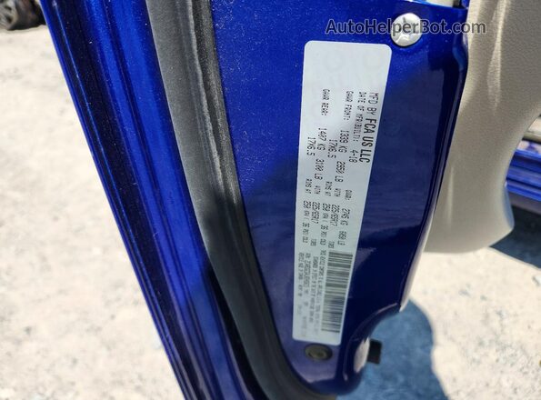 2C4RDGCG4JR245615 2018 DODGE GRAND Blue Вид наклейки з VIN-кодом