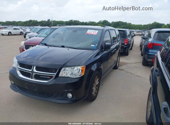 2C4RDGCG4KR689997 2019 DODGE GRAND CARAVAN Black წინა მარცხენა ხედი სამი მეოთხედიდან