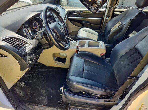 2C4RDGCG5KR521298 2019 DODGE GRAND Белый Вид салона спереди