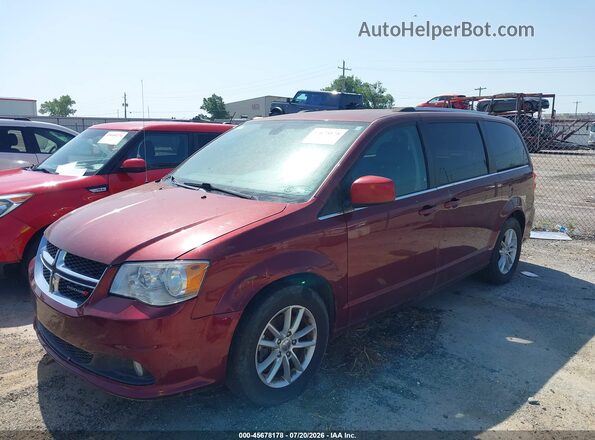 2C4RDGCG5LR177845 2020 DODGE GRAND CARAVAN Maroon წინა მარცხენა ხედი სამი მეოთხედიდან
