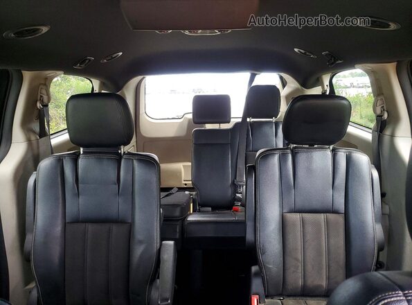 2C4RDGCG5LR253600 2020 DODGE GRAND Black Vista de los asientos traseros