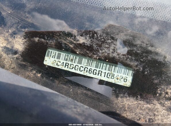 2C4RDGCG6GR108426 2016 DODGE GRAND CARAVAN Black ძრავის განყოფილების ხედი