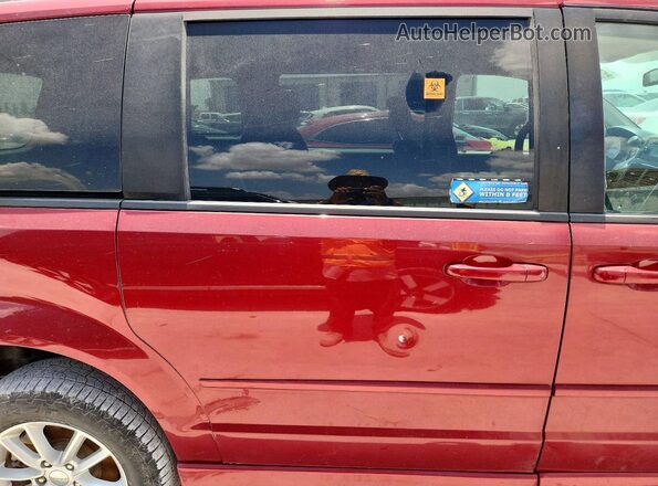 2C4RDGCG6GR265096 2016 DODGE GRAND Red Вид задньої частини салону