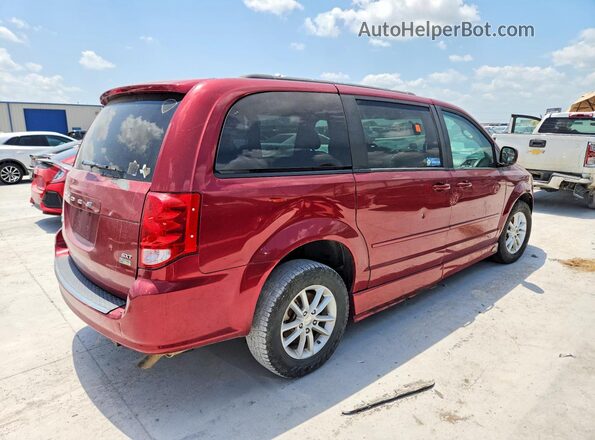 2C4RDGCG6GR265096 2016 DODGE GRAND Red Задня права чверть