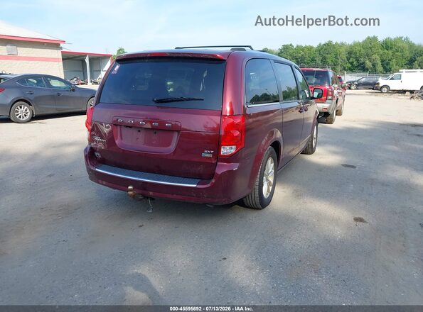 2C4RDGCG6JR266675 2018 DODGE GRAND CARAVAN Темно-бордовый Задняя правая четверть