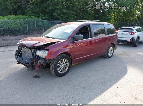 2C4RDGCG6JR266675 2018 DODGE GRAND CARAVAN Темно-бордовый Передняя левая четверть
