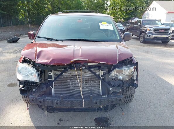 2C4RDGCG6JR266675 2018 DODGE GRAND CARAVAN Темно-бордовый Вид спереди