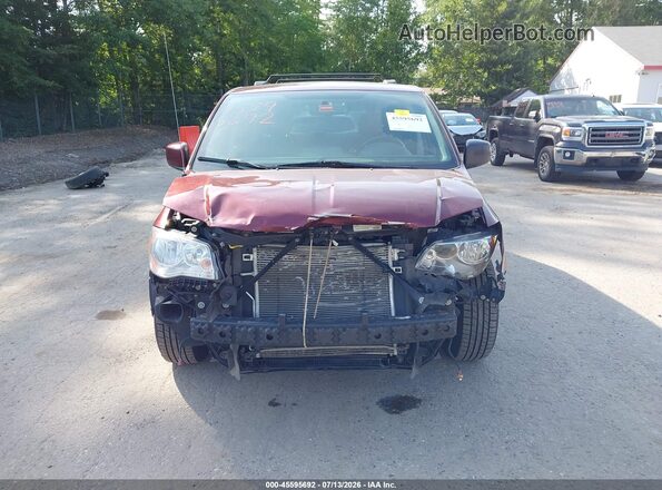 2C4RDGCG6JR266675 2018 DODGE GRAND CARAVAN Темно-бордовый Вид щитка приборов