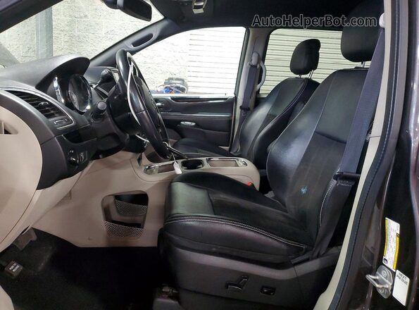 2C4RDGCG6KR712924 2019 DODGE GRAND Charcoal Front interior view